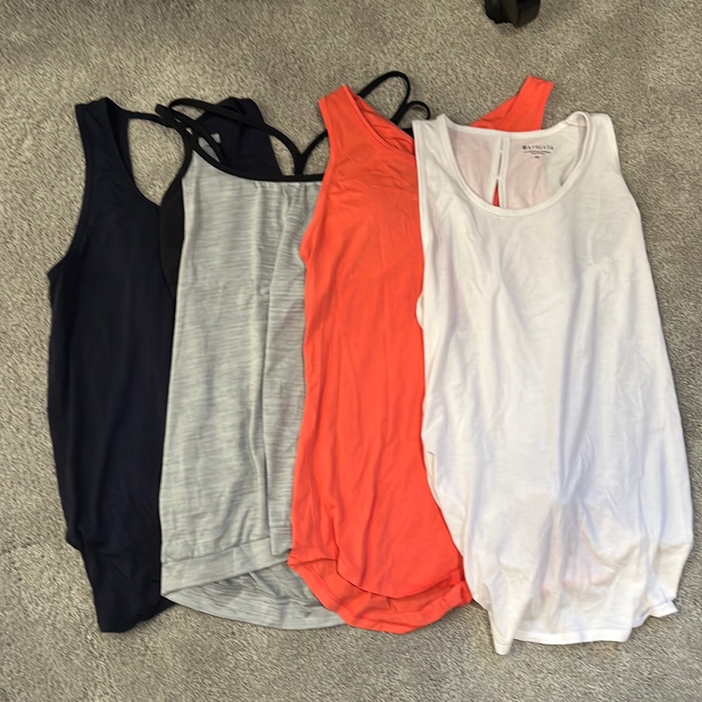 Lot of 4 athleta xs tank tops